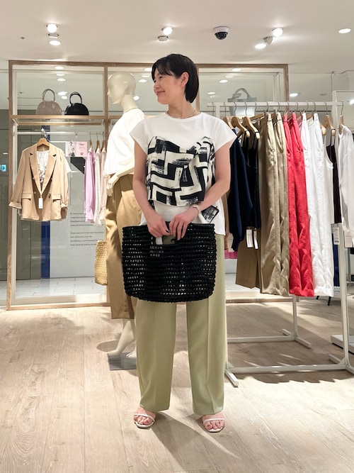 セール】【追加】スカーフ柄ビスチェ付き風Tシャツ（Tシャツ