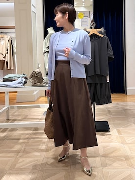 「NOLLEY’S（ノーリーズ）のアイテム」を使った、minaさん（レディース・157cm）の夏コーディネート