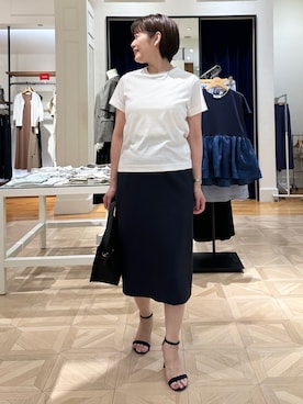 「NOLLEY’S（ノーリーズ）のアイテム（アクセサリー）」を使った、minaさん（レディース・157cm）の夏コーディネート
