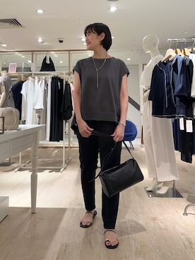 「NOLLEY’S（ノーリーズ）のアイテム」を使った、minaさん（骨格ストレート・レディース・157cm）の夏コーディネート