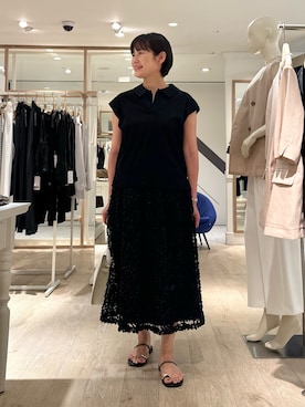 「NICOLAS LAINAS（ニコラスライナス）のアイテム」を使った、minaさん（レディース・157cm）の夏コーディネート