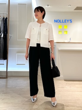 NOLLEY’S BISHU JAPANチェックツイードジャケット NOLLEY'S（ノーリーズ）の「BISHU JAPANチェックツイード