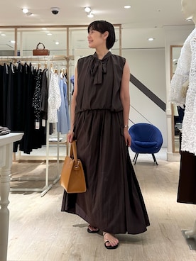 「NICOLAS LAINAS（ニコラスライナス）のアイテム」を使った、minaさん（レディース・157cm）の夏コーディネート