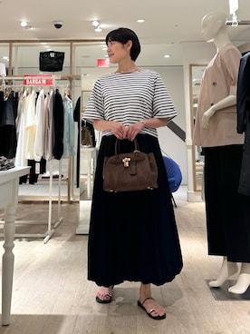 「NOLLEY’S（ノーリーズ）のアイテム」を使った、minaさん（骨格ストレート・レディース・157cm）の夏コーディネート