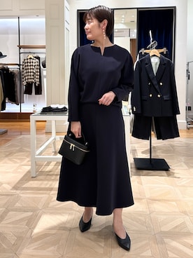 「NOLLEY’S（ノーリーズ）のアイテム」を使った、minaさん（レディース・157cm）の秋コーディネート