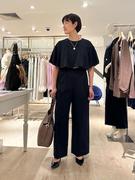 「NOLLEY’S（ノーリーズ）のアイテム」を使った、minaさん（レディース・157cm）の夏コーディネート
