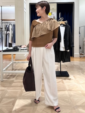 「grace grace （グラスグラス）のアイテム」を使った、minaさん（レディース・157cm）の夏コーディネート