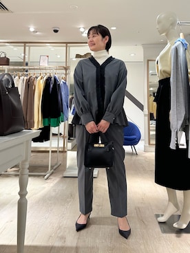 「アイテム（その他トップス）」を使った、minaさん（レディース・157cm）の冬コーディネート