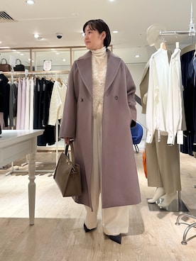 「アイテム（その他アウター）」を使った、minaさん（レディース・157cm）の秋コーディネート