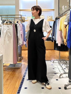 「NOLLEY’S（ノーリーズ）のアイテム（トップス）」を使った、minaさん（レディース・157cm）の春コーディネート