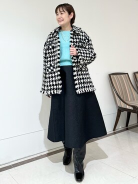 「チドリ柄」｜minaさん（レディース・157cm）の秋コーディネート