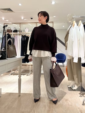 「ブラウスコーデ」｜minaさん（レディース・157cm）の秋コーディネート