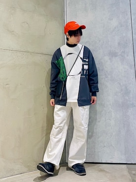 「tk.TAKEO KIKUCHI（ティーケータケオキクチ）のアイテム（スウェット）」を使った、Ryu_gaさん（メンズ・167cm）の冬コーディネート