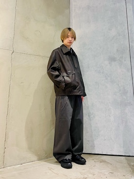 「アイテム（ブルゾン）」を使った、Ryu_gaさん（メンズ・170cm・20代）の秋コーディネート