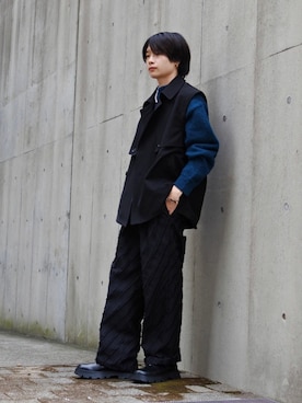 「tk.TAKEO KIKUCHI」｜「アイテム（ブルゾン）」を使った、Ryu_gaさん（メンズ・167cm）の秋コーディネート
