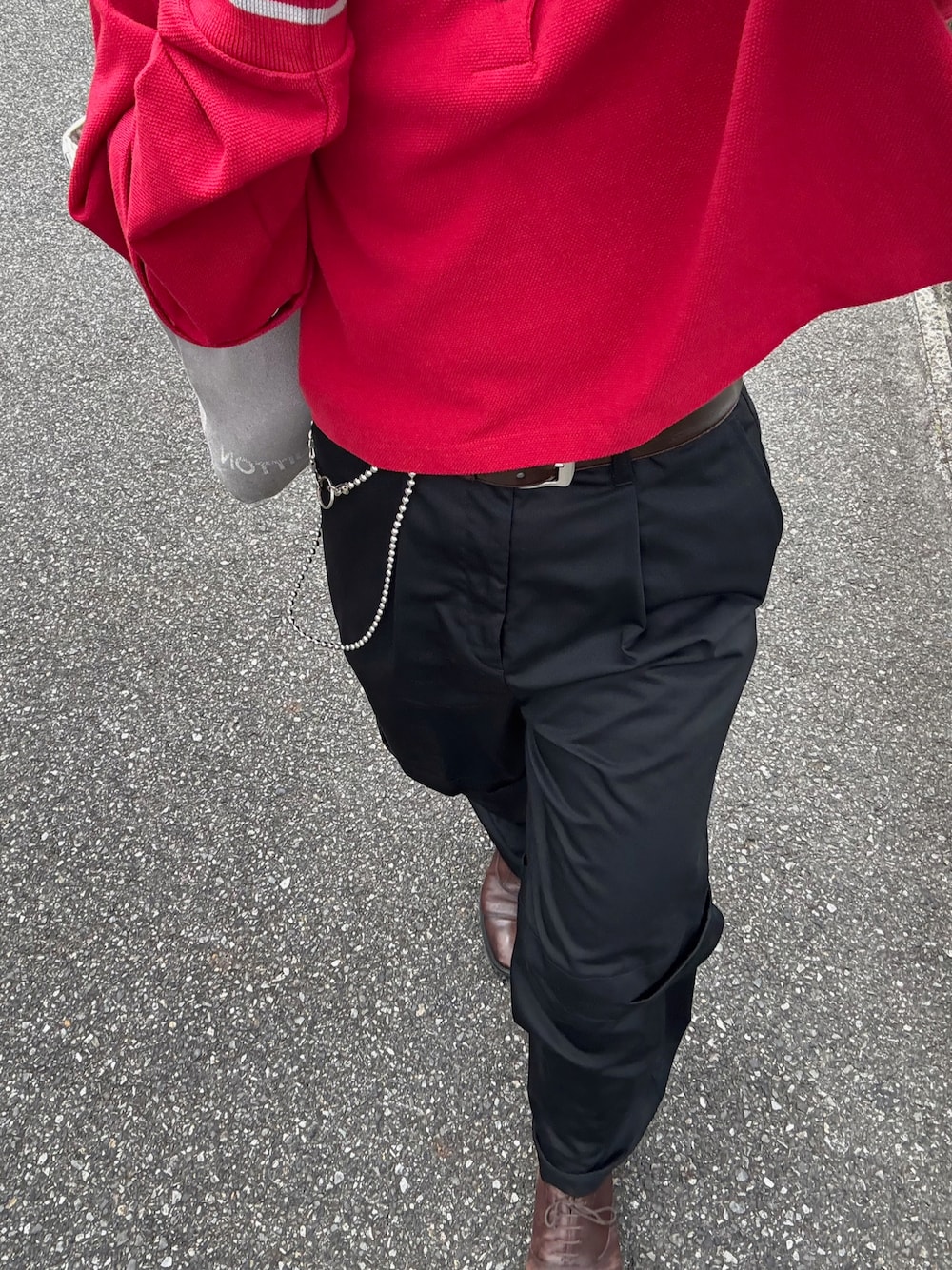 GRANCY ポロシャツ 「GRANCY」Ziplayered Wideshort Poloshirt