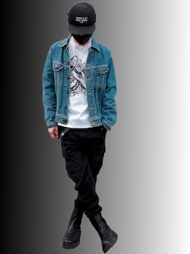 「CHARI&CO（チャリアンドコー）のアイテム」を使った、Yivさん（メンズ・177cm）の春コーディネート