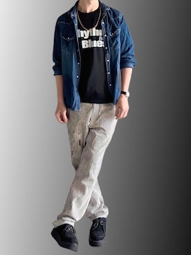 「N.HOOLYWOOD」｜「アイテム（腕時計）」を使った、Yivさん（メンズ・177cm）の春コーディネート