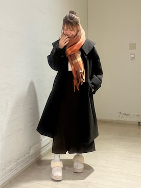 「ehka sopo（エヘカソポ）のアイテム（その他アウター）」を使った、shiori(◡̈)/さん（レディース・163cm）の秋コーディネート
