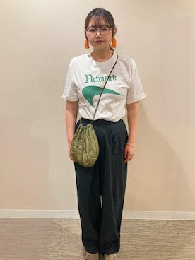 「アイテム（アクセサリー）」を使った、TNKᡣ𐭩さん（レディース・167cm・40代）の夏コーディネート