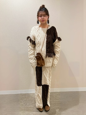 「アイテム（スカート）」を使った、TNKᡣ𐭩さん（レディース・167cm・40代）の秋コーディネート