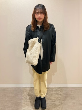 「アイテム（トートバッグ）」を使った、TNKᡣ𐭩さん（レディース・167cm・40代）の秋コーディネート