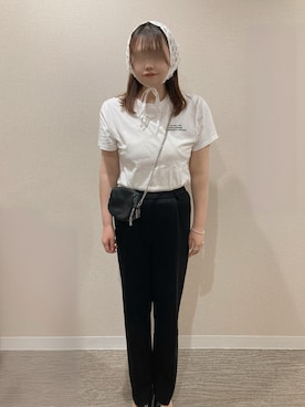 「アイテム（ショルダーバッグ）」を使った、TNKᡣ𐭩さん（レディース・167cm・40代）の夏コーディネート