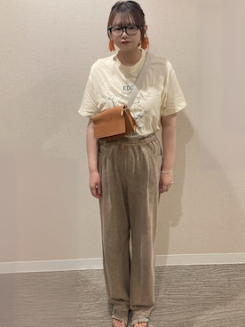 「アイテム（ショルダーバッグ）」を使った、TNKᡣ𐭩さん（レディース・167cm・40代）の夏コーディネート