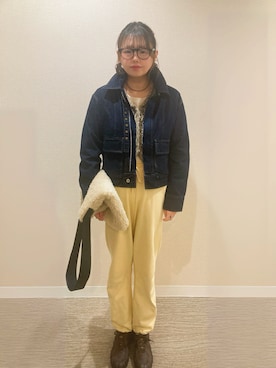 「アイテム（スウェットパンツ）」を使った、TNKᡣ𐭩さん（レディース・167cm・40代）の秋コーディネート