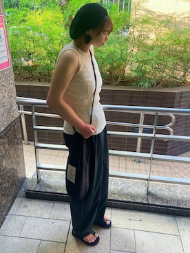 「アイテム（タンクトップ）」を使った、TNKᡣ𐭩さん（レディース・167cm・40代）の夏コーディネート