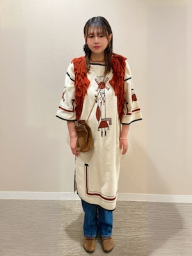 「アイテム（ワンピース）」を使った、TNKᡣ𐭩さん（レディース・167cm・40代）の秋コーディネート