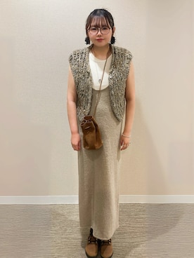 「アイテム（ワンピース/ドレス）」を使った、TNKᡣ𐭩さん（レディース・167cm・40代）の秋コーディネート