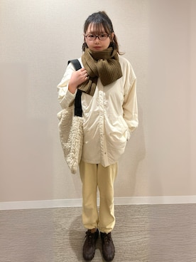 「アイテム（スウェットパンツ）」を使った、TNKᡣ𐭩さん（レディース・167cm・40代）の秋コーディネート