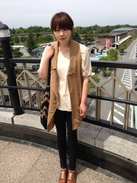 「アイテム（ドレスシューズ）」を使った、TNKᡣ𐭩さん（レディース・167cm）の秋コーディネート