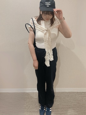 「アイテム（帽子）」を使った、TNKᡣ𐭩さん（レディース・167cm・40代）の夏コーディネート
