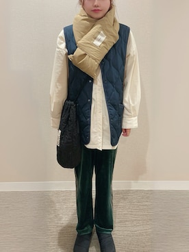 「アイテム（スリッポン）」を使った、TNKᡣ𐭩さん（レディース・167cm・40代）の秋コーディネート