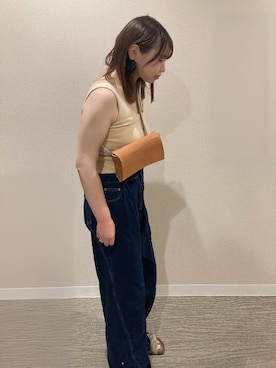 「アイテム（ショルダーバッグ）」を使った、TNKᡣ𐭩さん（レディース・167cm・40代）の夏コーディネート