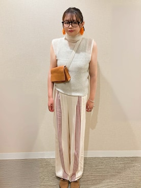 「アイテム（ショルダーバッグ）」を使った、TNKᡣ𐭩さん（レディース・167cm・40代）の夏コーディネート