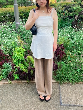 「アイテム（スウェットパンツ）」を使った、TNKᡣ𐭩さん（レディース・167cm・40代）の夏コーディネート