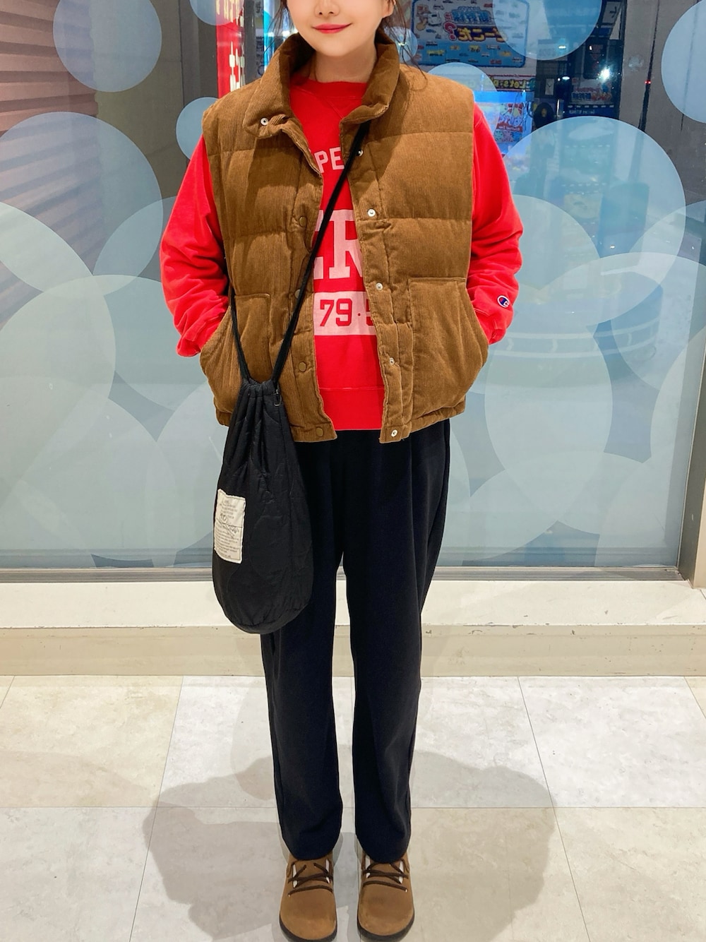 CANAL JEAN（キャナルジーン）の「El mar コーデュロイパファー