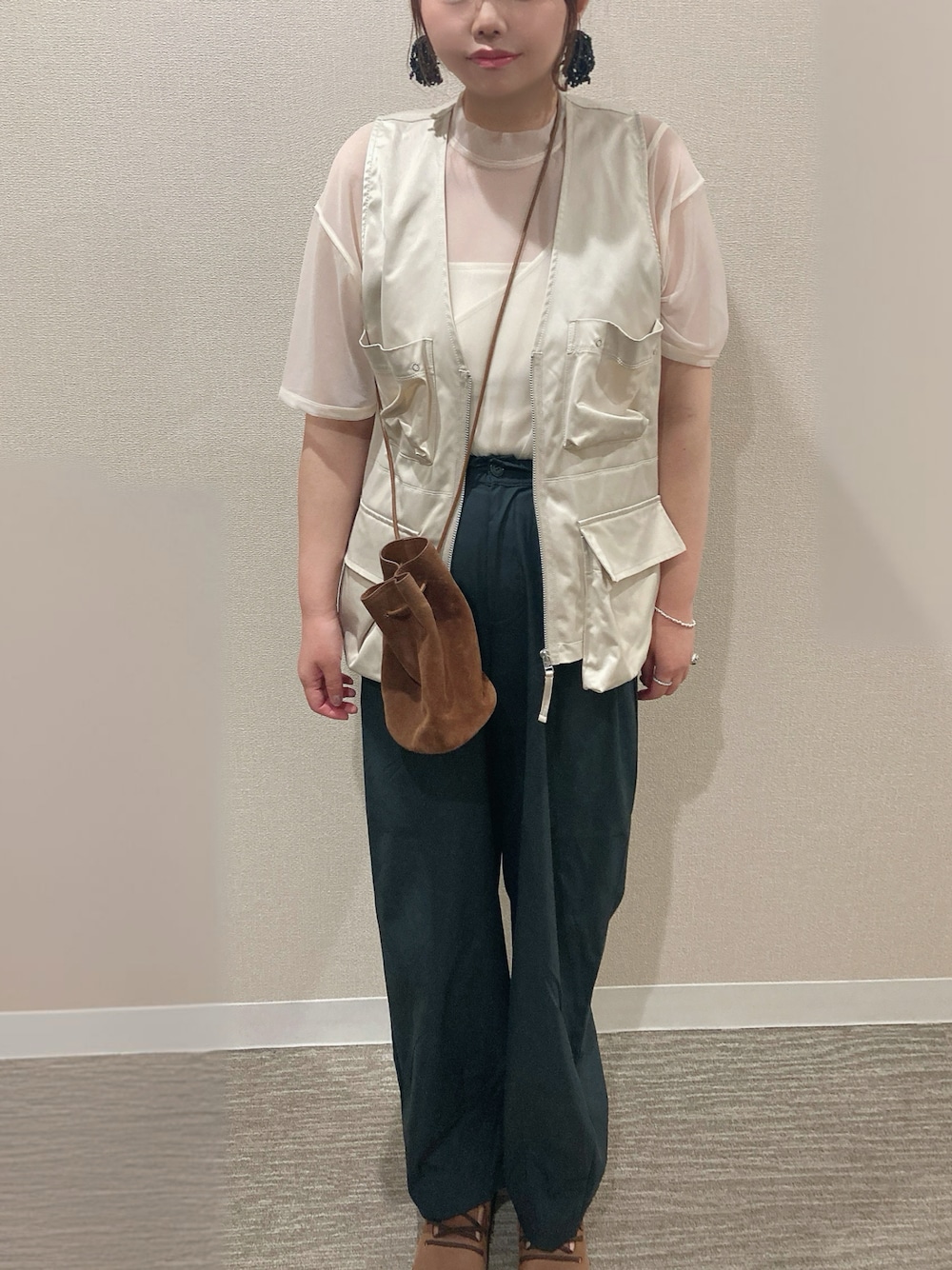 Satin Pocket Vest アンヌーク ànuke online store（アンヌーク） / Satin Pocket VestSatin