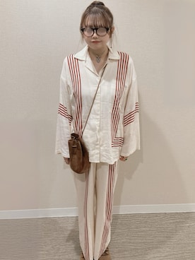 「アイテム（シャツ/ブラウス）」を使った、TNKᡣ𐭩さん（レディース・167cm・40代）の夏コーディネート