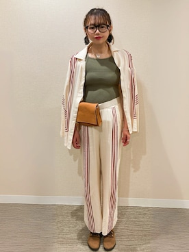 「アイテム（シャツ/ブラウス）」を使った、TNKᡣ𐭩さん（レディース・167cm・40代）の夏コーディネート