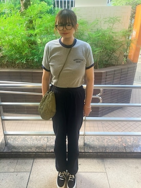 「アイテム（Tシャツ/カットソー）」を使った、TNKᡣ𐭩さん（レディース・167cm・40代）の夏コーディネート