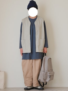 「prit（プリット）のアイテム」を使った、poron6さん（レディース・160cm）の秋コーディネート