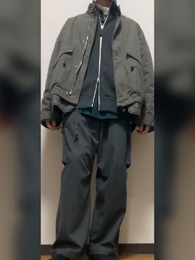 「アイテム（モッズコート）」を使った、GFYさん（メンズ・167cm）の冬コーディネート
