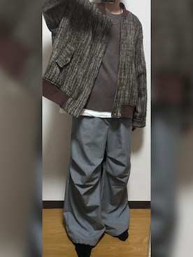 「CASPER JOHN（キャスパージョン）のアイテム（その他パンツ）」を使った、GFYさん（メンズ・167cm）の秋コーディネート