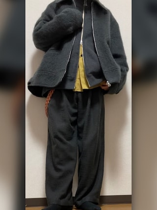 LIDNM SHAGGY MOHAIR ZIP BLOUSON 　S LIDNM（リドム）の「MOHAIR SHAGGY BLOUSON（ブルゾン）」 - WEAR