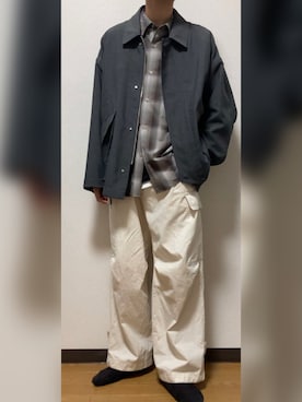 「WYM」｜「アイテム（セットアップ）」を使った、GFYさん（メンズ・167cm）の秋コーディネート