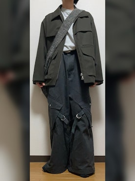 「CASPER JOHN」｜「アイテム（ブルゾン）」を使った、GFYさん（メンズ・167cm）の春コーディネート